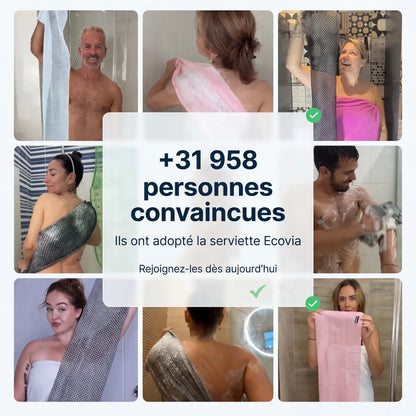 Serviette de douche exfoliante Ecovia